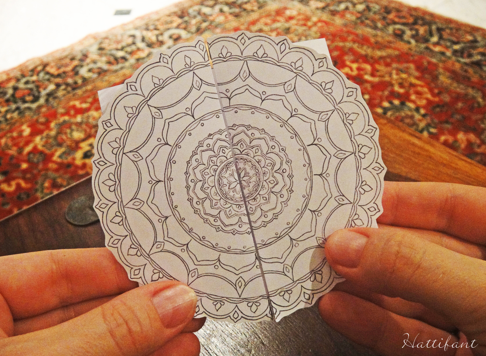 Hattifant's Flower Mandala Mother's Day Card