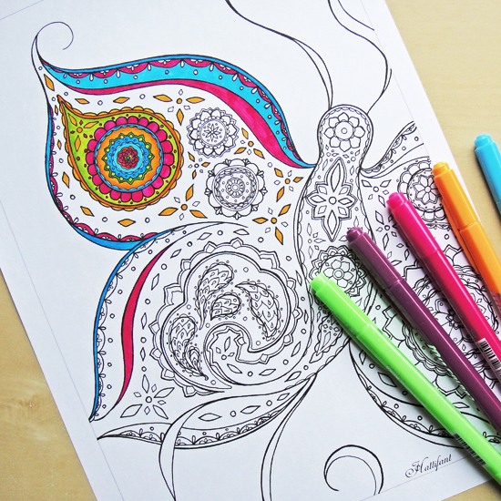 Hattifant's Butterfly Coloring Page