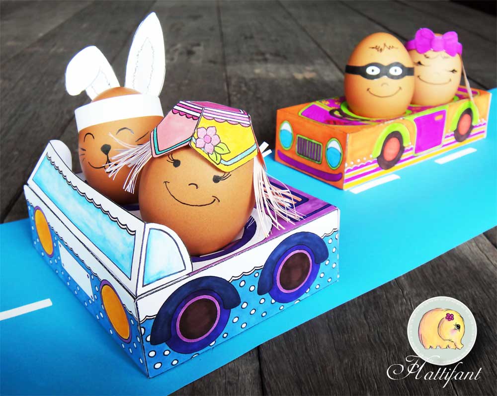 Hattinfant Easter Egg People and Cars Theresa