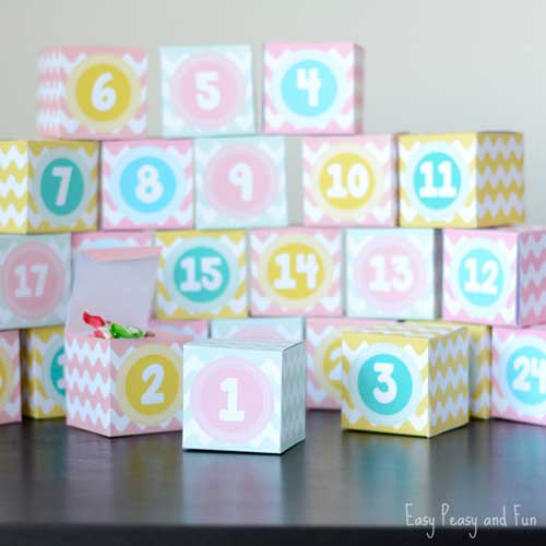 Advent Calendar Boxes by Easy Peasy and Fun