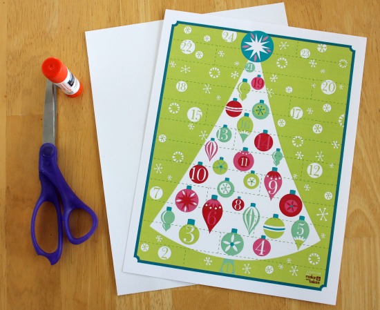 Printable Advent Calendar by Makes and Takes