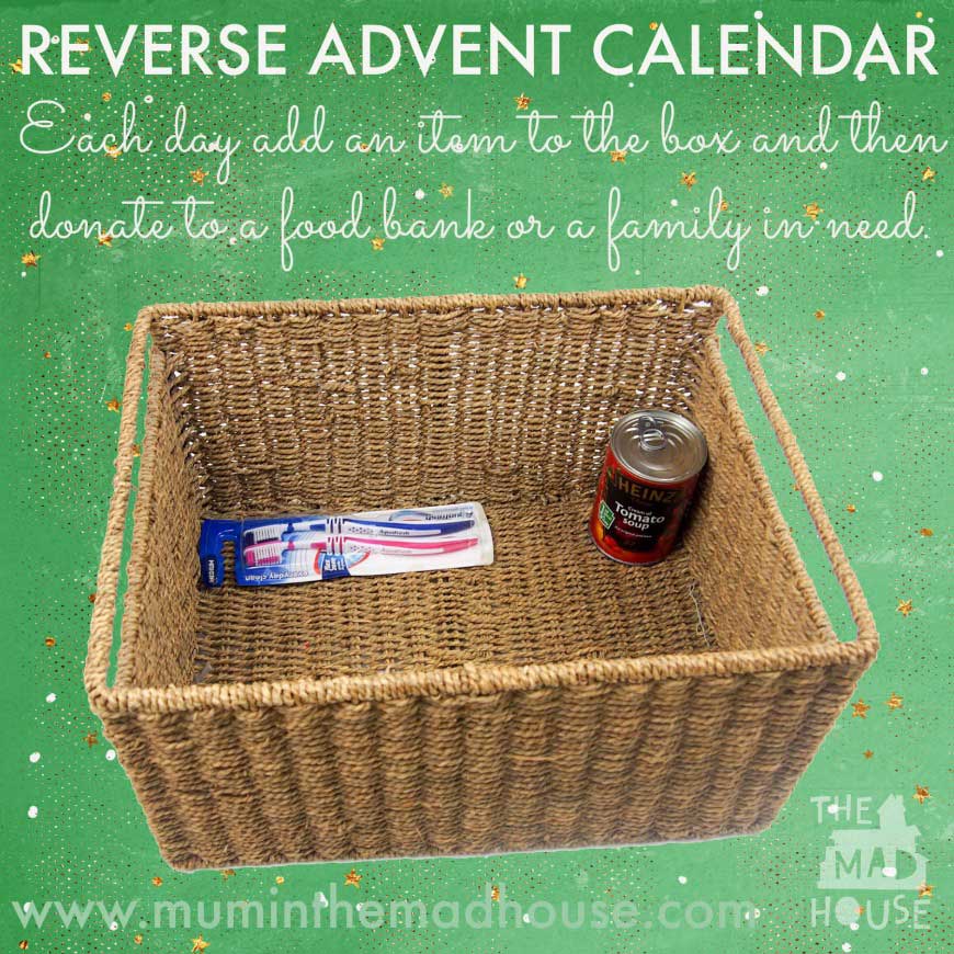 Reverse Advent Calendar by Mominthemadhouse