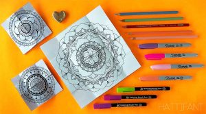 Hattifant's Mandala Endless Card to Color and Craft