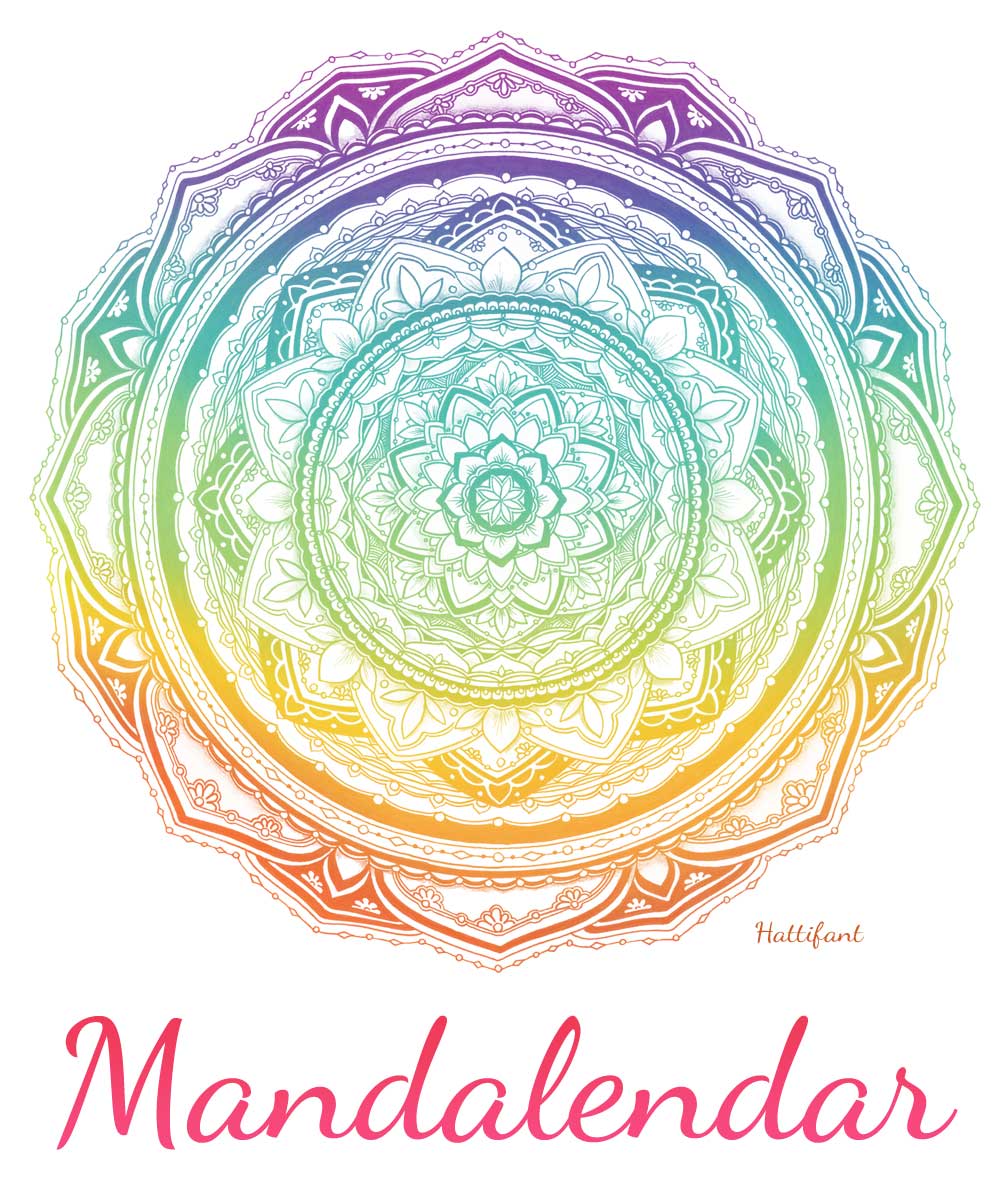 Hattifant Mandalendar Calendar Coloring Page Cover