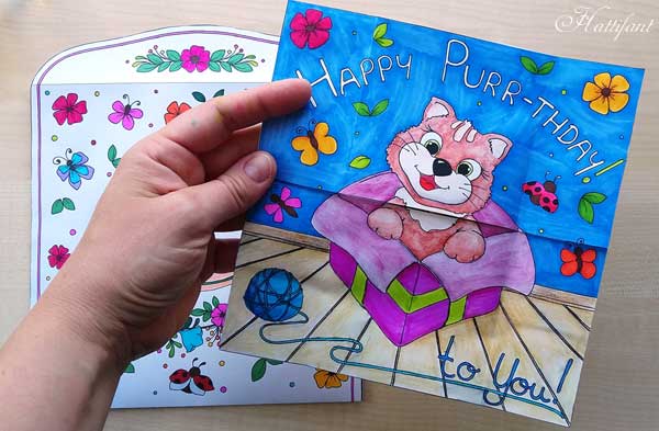 Hattifant's Endless Card Purr-thday Card and Purrfect Gift Card page 1