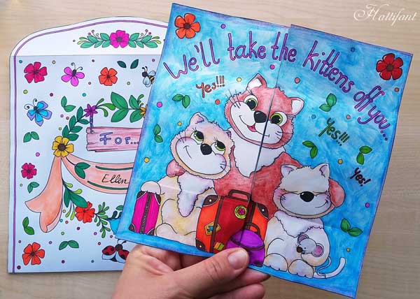 Hattifant's Endless Card Purr-thday Card and Purrfect Gift Card page 2
