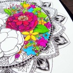 Hattifant Flower Mandala Coloring Page