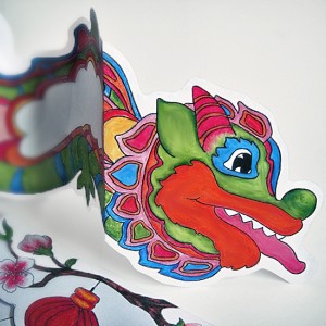 Chinese New Year - Dancing Dragon Card - Hattifant