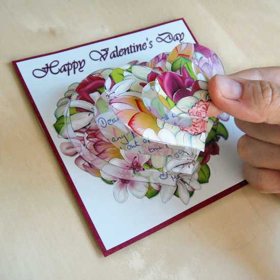 Hattifant's Swirling Flowers Pop Up Card