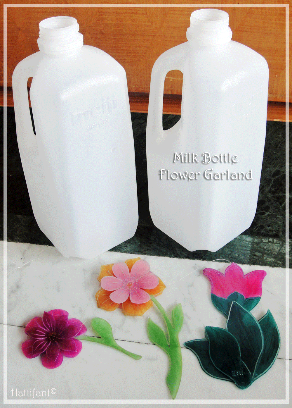 Flower Milk Carton Water Bottle Flower Water Bottle Milk 