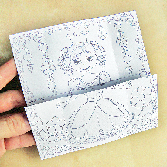 Hattifant's Endless Princesses Card to Colour In