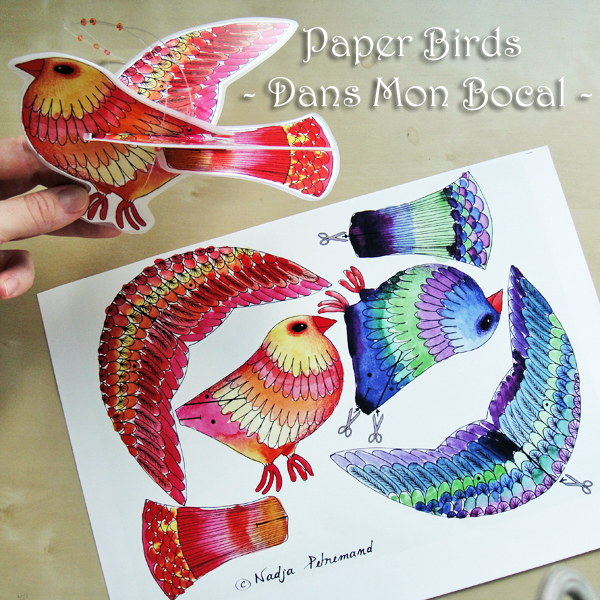 Paper Birds from Dans Mon Bocal