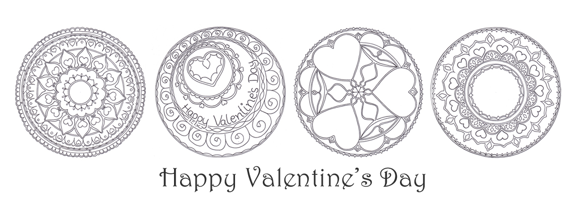 Download Hattifant's Valentine Mandala Colouring Pages - Hattifant