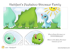 PikaBoo DinosaurFamily COL A4