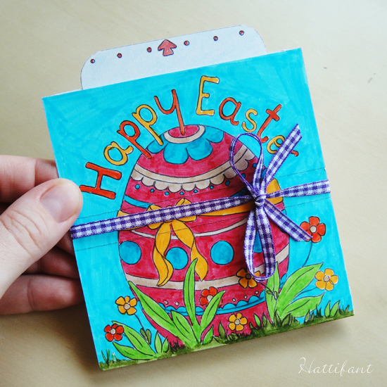 Hattifant's Easter Bunny Sliding Pop Up Card