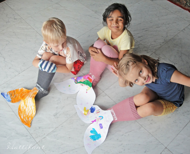 DIY Mermaid Sock Tails (Kids Craft)