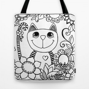 Hattifant's Stripy Animal Tote Bags