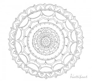 Hattifant's Stress Relief Doodle Mandala