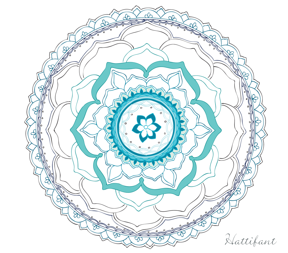 Hattifant's Stress relief Lotus Mandala