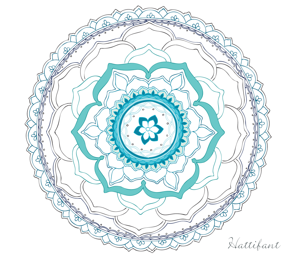 Hattifant's Stress Relief LOTUS Mandala