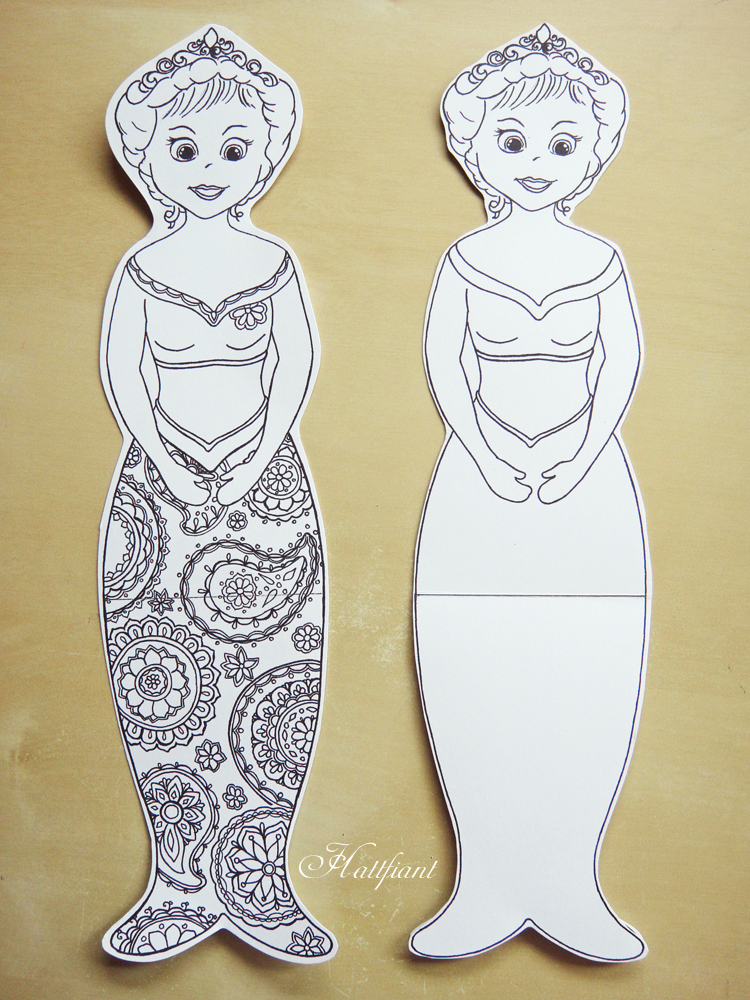 Hattifant's Mermaids - with and without pattern