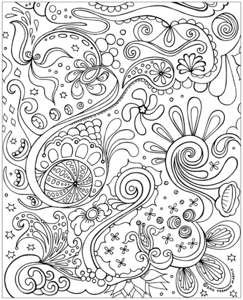 Printable Coloring Book Pages for Adults 006  Pattern coloring pages,  Adult coloring books printables, Abstract coloring pages