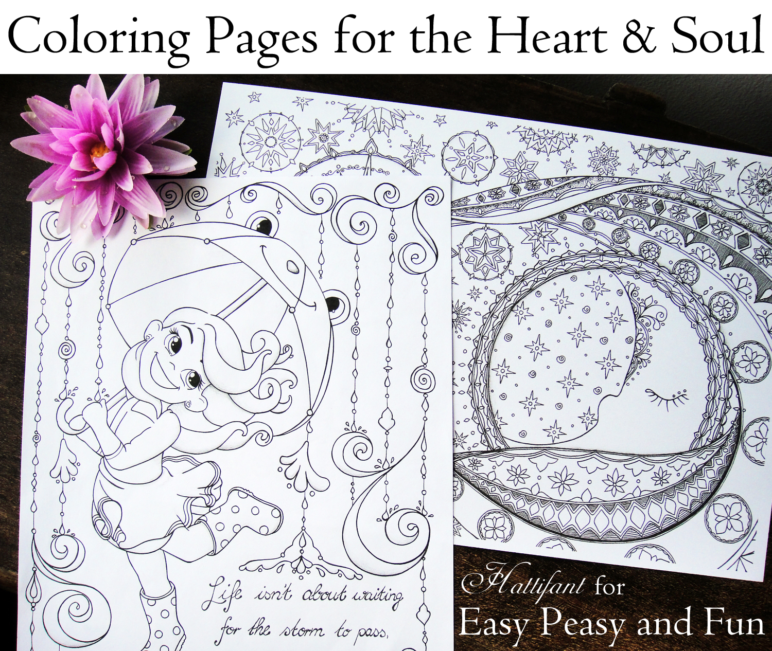 Hattifant's Coloring Pages for Heart and Soul