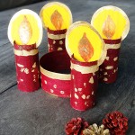 Hattifant Advent Wreath Craft with TP Toilet Paper Rolls