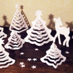 Hattifant 3D Christmas Paper Trees Origami Craft