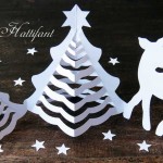 Hattifant 3D Christmas Paper Trees Origami Craft