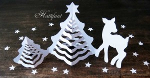 Hattifant - 3D Paper Christmas Trees