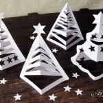 Hattifant 3D Christmas Paper Trees Origami Craft