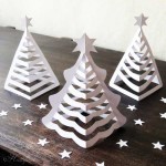 Hattifant 3D Christmas Paper Trees Origami Craft