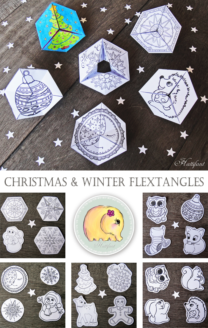 Hattifant - Christmas Winter Kaleidocycle Flextangle