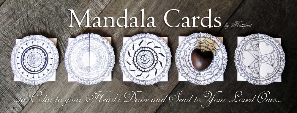 Hattifant - Mandala Cards to Color