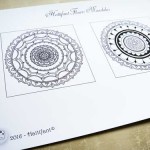 Hattifant Flower Mandala Stationary Single Card