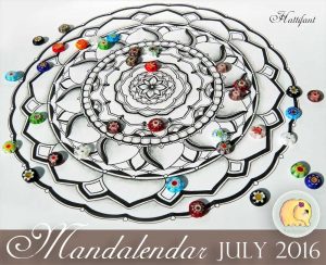 Coloriage Calendrier Hattifant Mandalendar 2016 Juillet