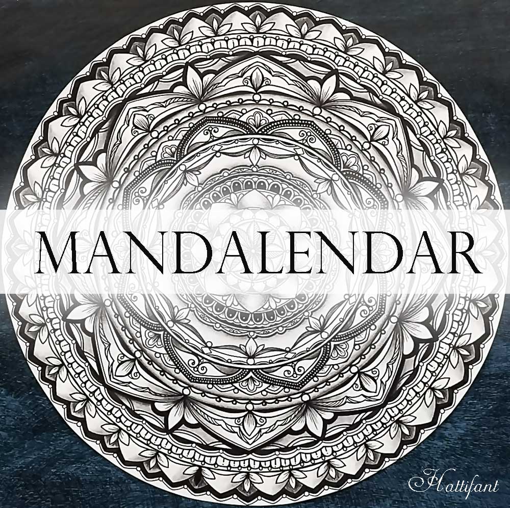 Hattifant Mandalendar Calendar Coloring Page 2016 Summary