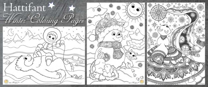 Hattifant - Winter Coloring Pages