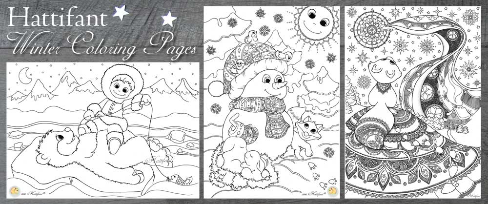 Hattifant - Winter Coloring Pages Summary