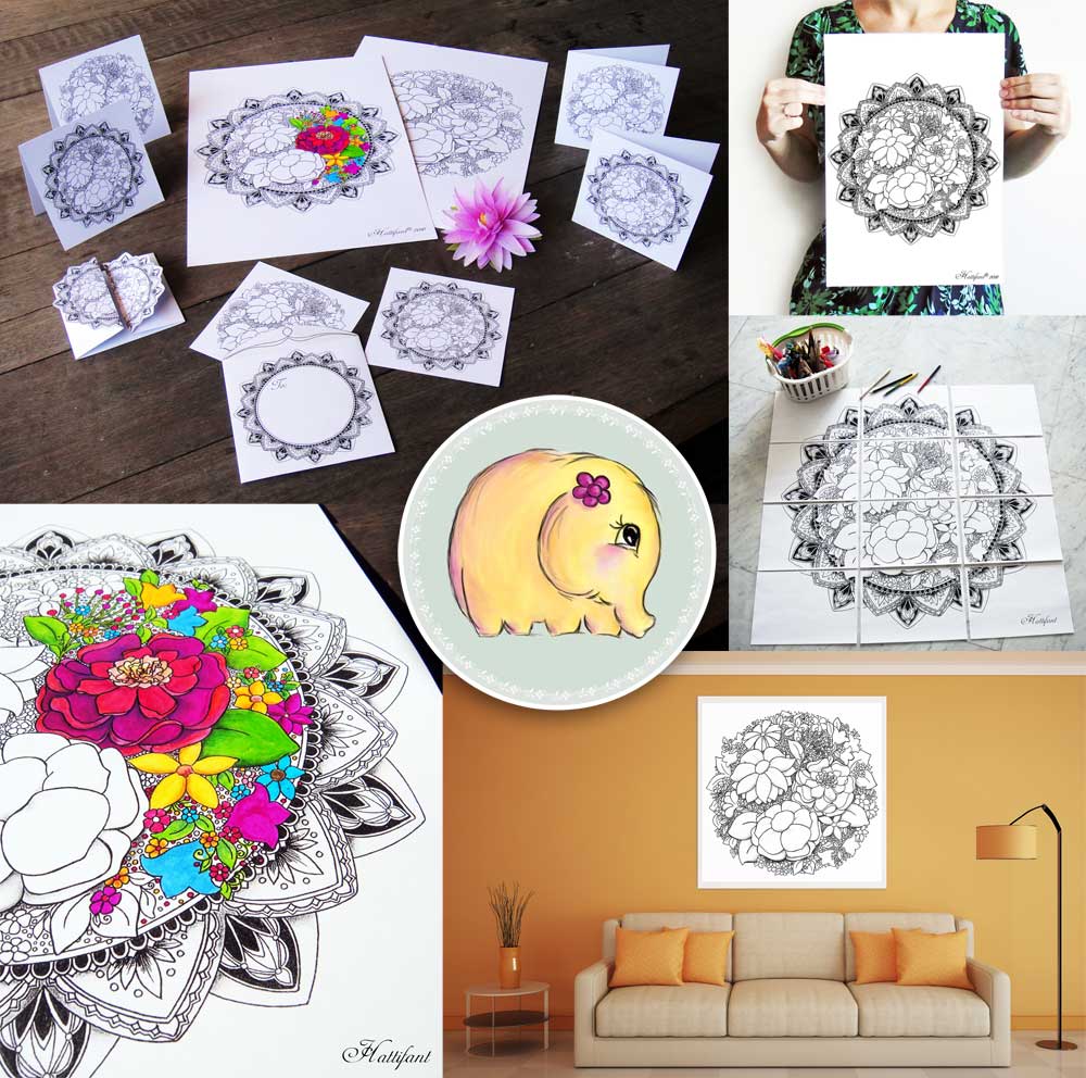 Hattifant - Bring Spring near - Flower Mandala Bundle