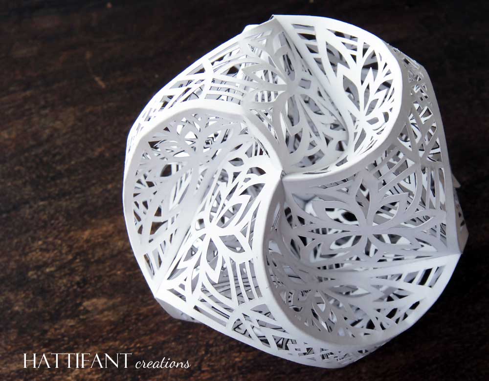 Hattifant New Triskele Paper Globe Pattern for Papercut