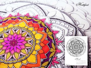 Hattifant's Mandalendar March 2016 Mandala Coloring Page