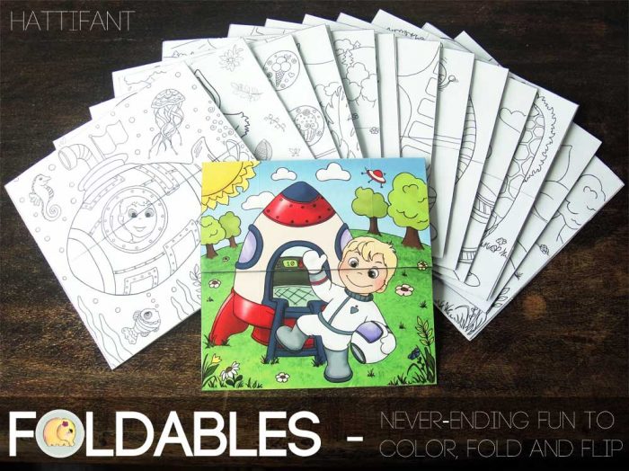 Hattifant's Endless Papercraft Cards to craft, fold and color