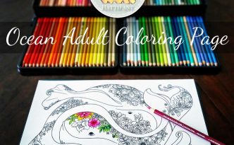 Hattifant's Ocean Themed Adult Coloring Page