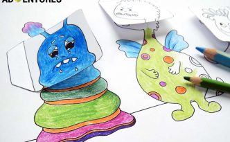 Hattifant's Monstrous Emotions for LemonLimeAdventures a simple emotions activity for kids