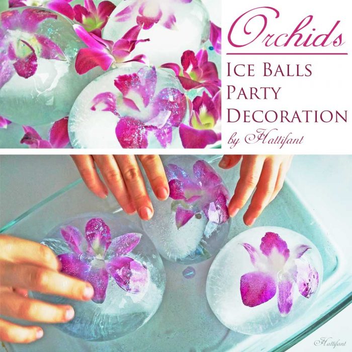 Hattifant Frozen Orchid Ice Ball Party Play and Decoration