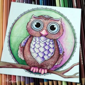 Hattifant's Endless Papercraft Cards to craft, fold and color owl