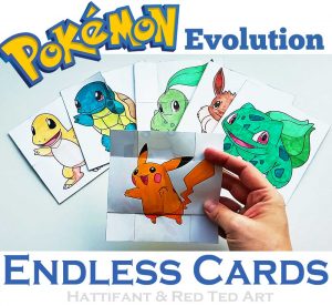 Hattifant Pokemon Evolution Endless Neverending Cards papercraft Printable