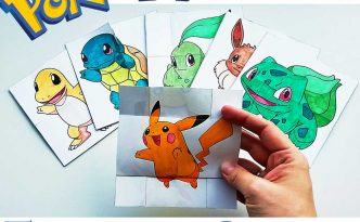 Hattifant Pokemon Evolution Endless Neverending Cards papercraft Printable